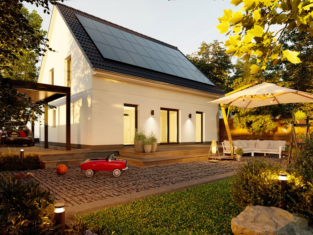 Das Edition Clever 138+ mit Blick in den Garten und auf die Terrasse